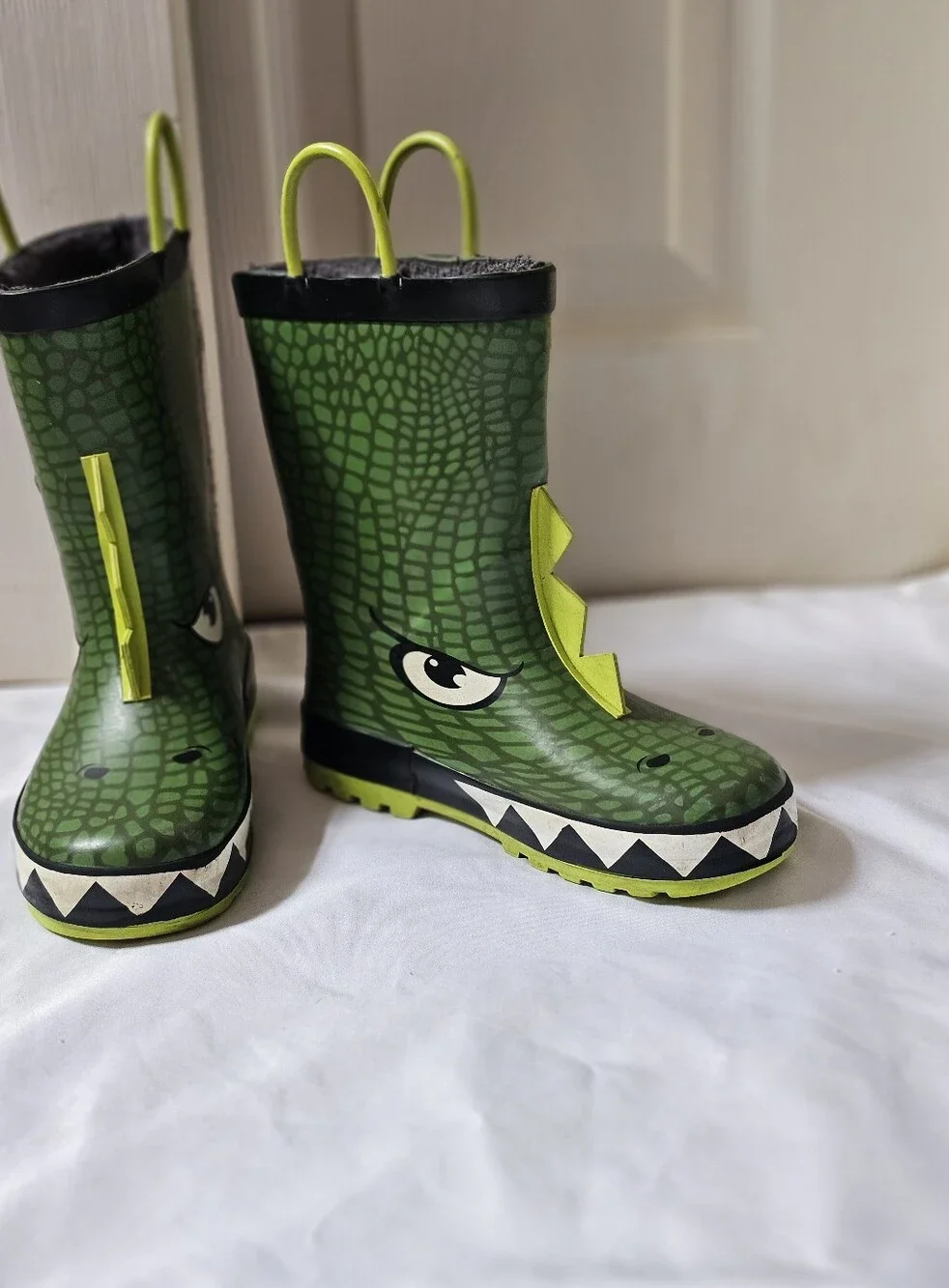 Western Chief Kids Green Dinosaur Rain Boots Size 11/12 🦖